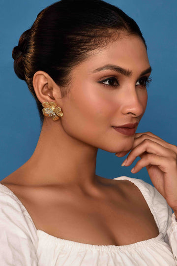 UNIHLC Luxe Petal Floral Earrings