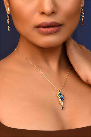 UNIHLC Ocean Blue Pendant Set
