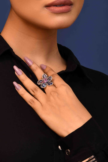 UNIHLC Lavender Bloom Ring