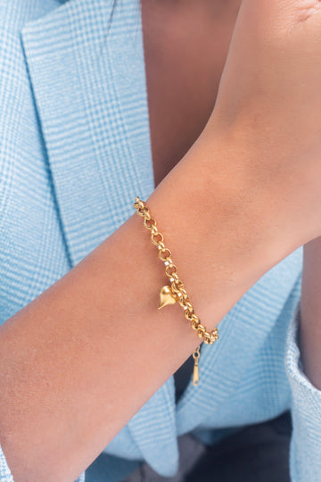 UNIHLC Chunky Heart Cuff