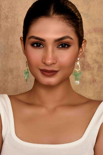 UNIHLC Mint Sequin Cascade Danglers