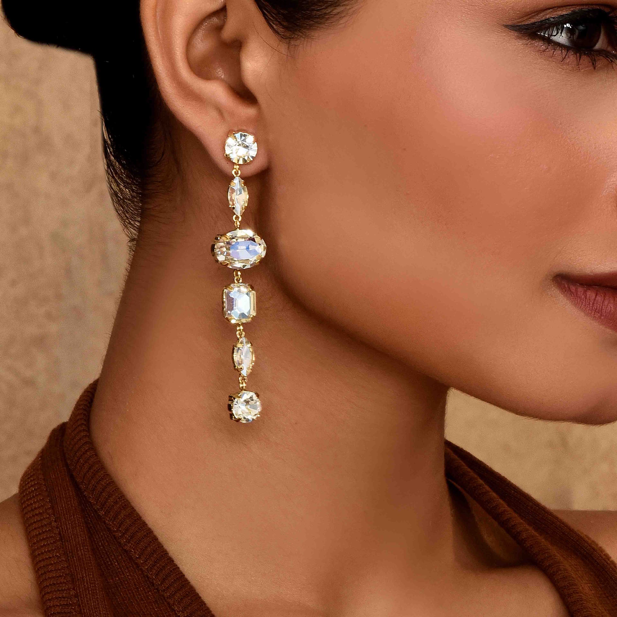 UNIHLC Champagne Luxe Drop Earrings