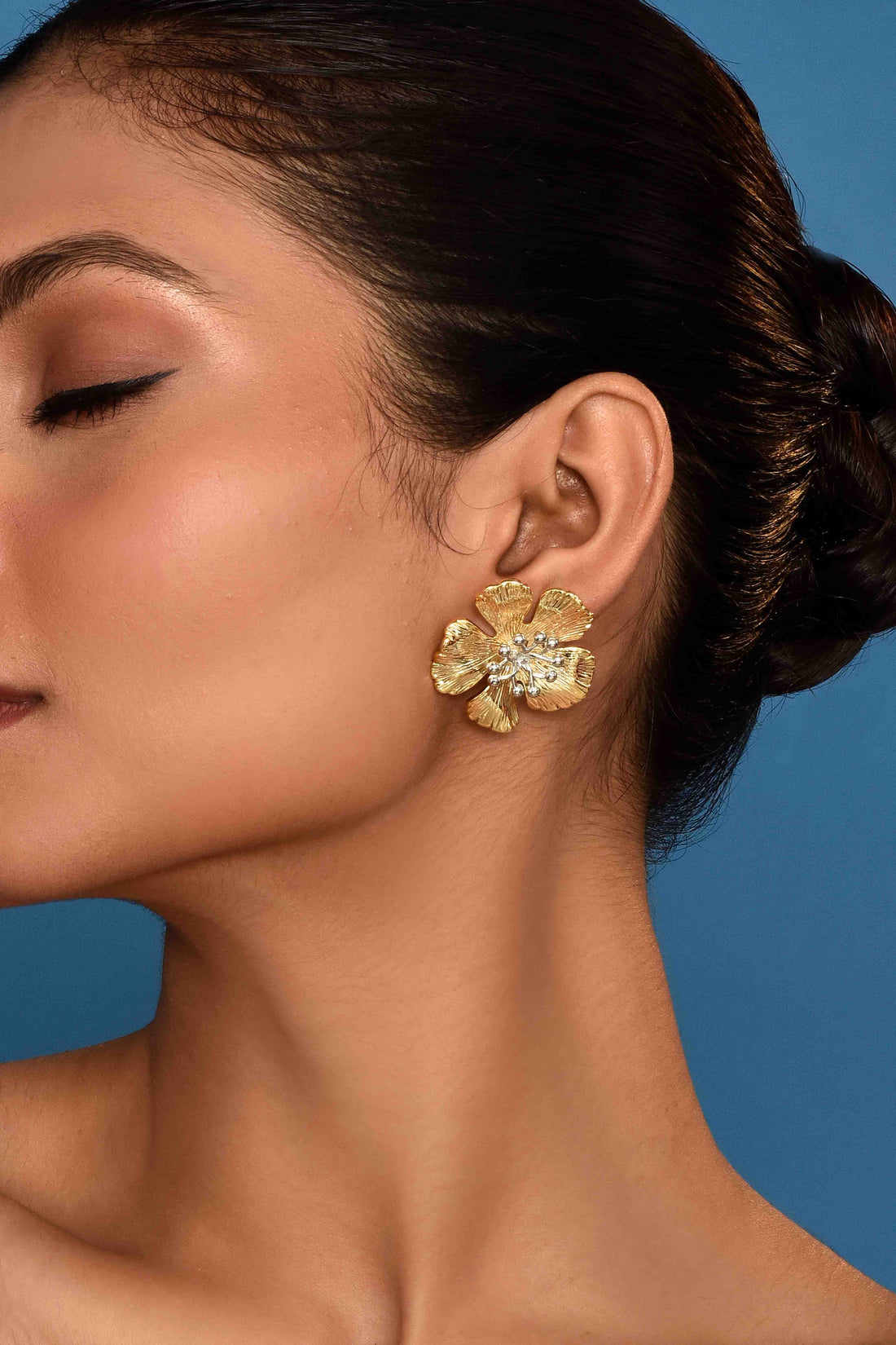 UNIHLC Luxe Petal Floral Earrings