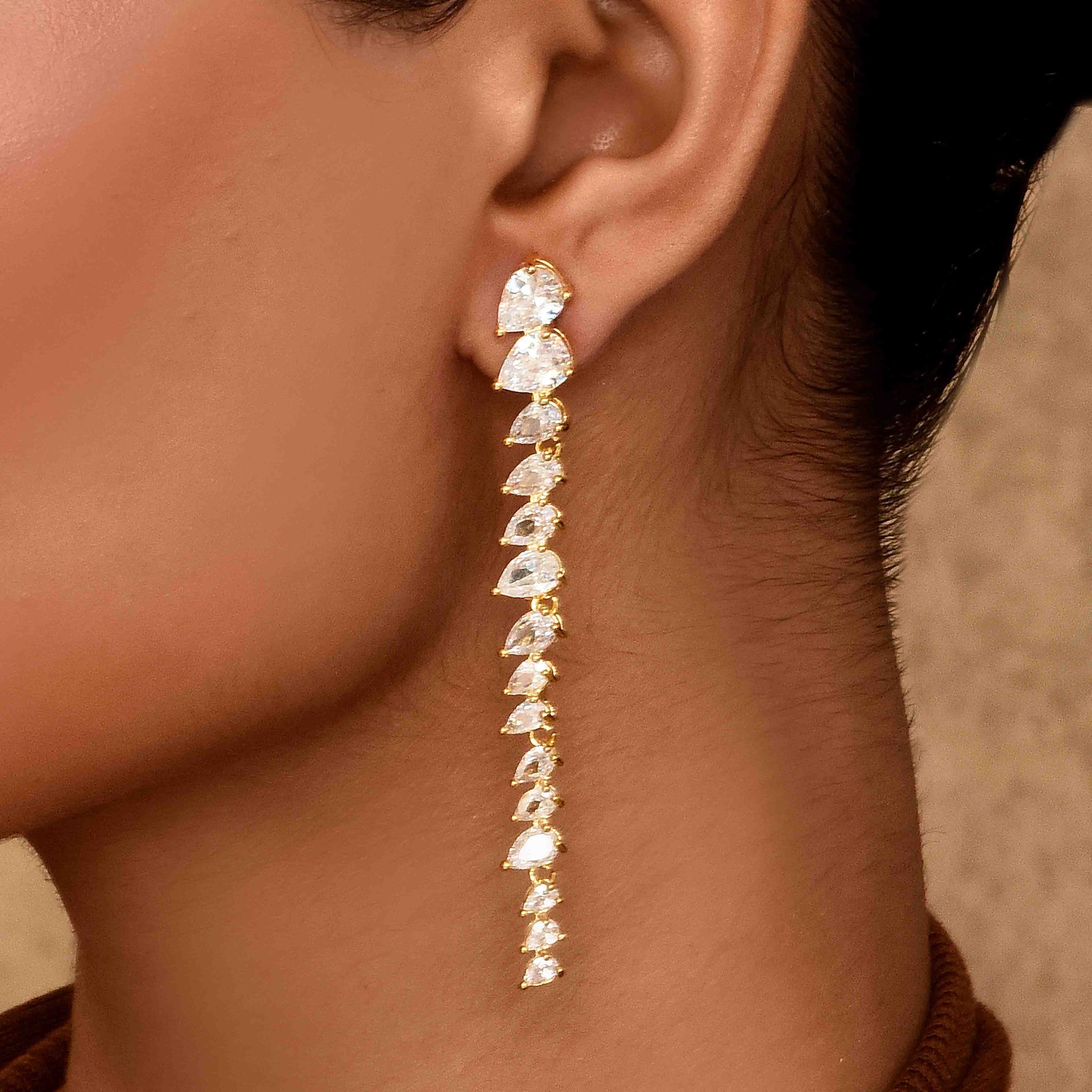 UNIHLC Teardrop Cascade Earrings