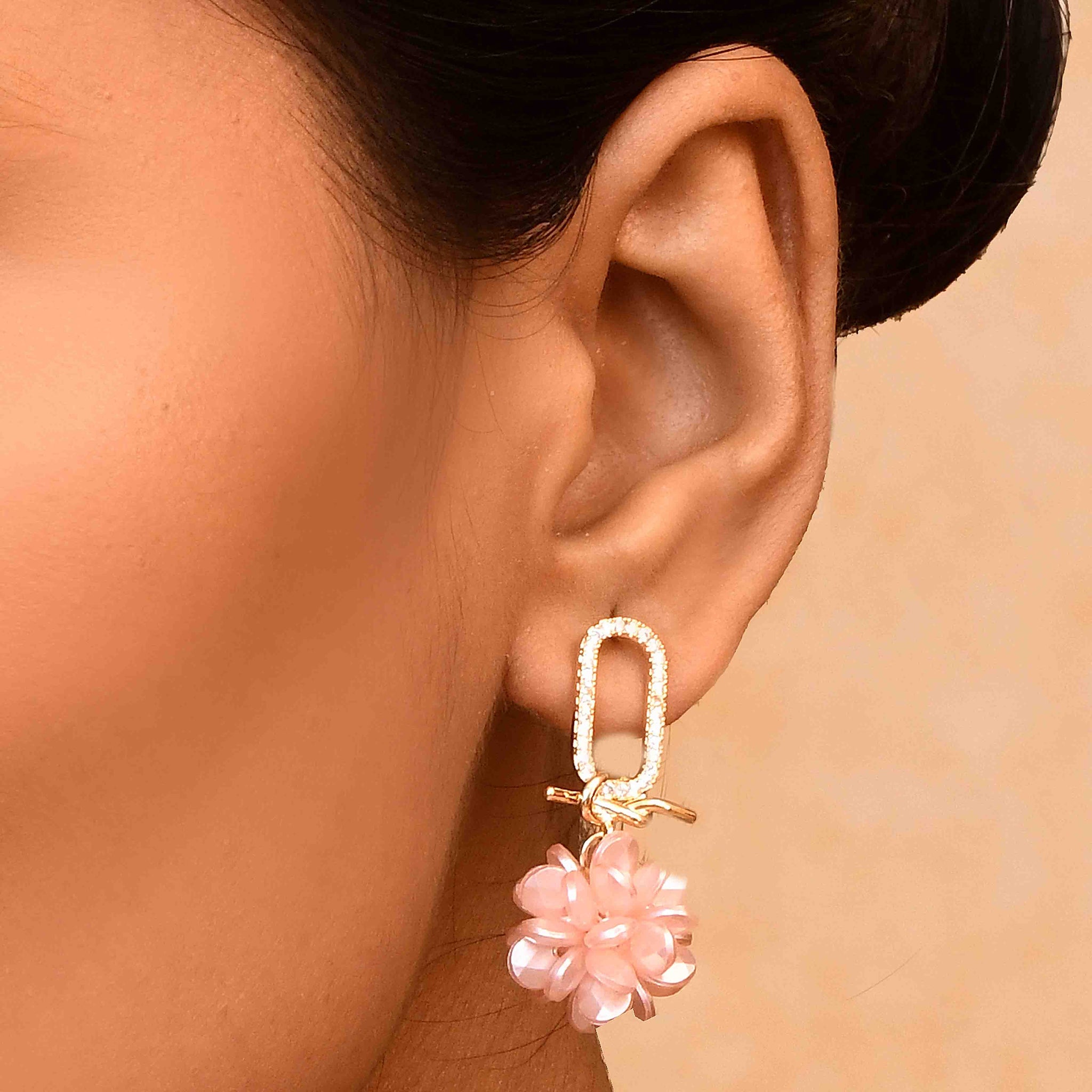 UNIHLC Pink Bloom Earrings