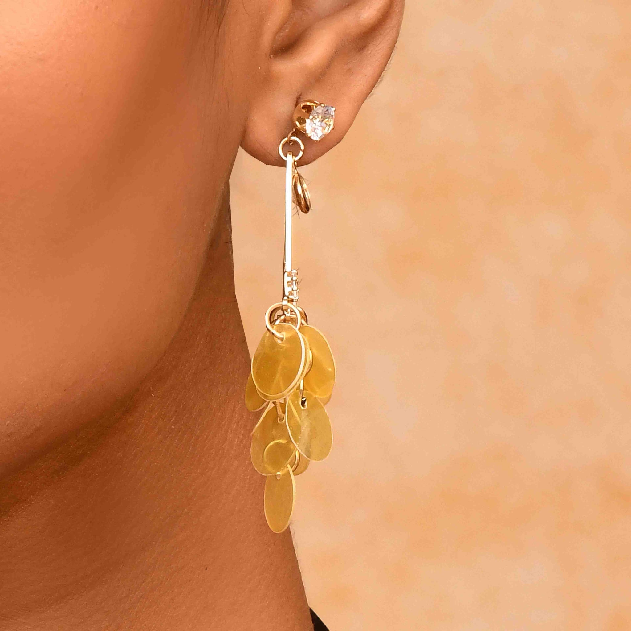 UNIHLC Yellow Sequin Dangle
