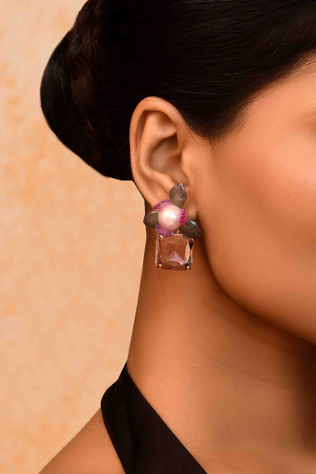 UNIHLC Pink Petal Bloom Studs