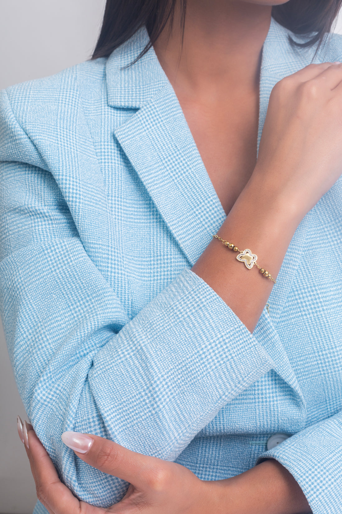 UNIHLC Gold Clover Bracelet