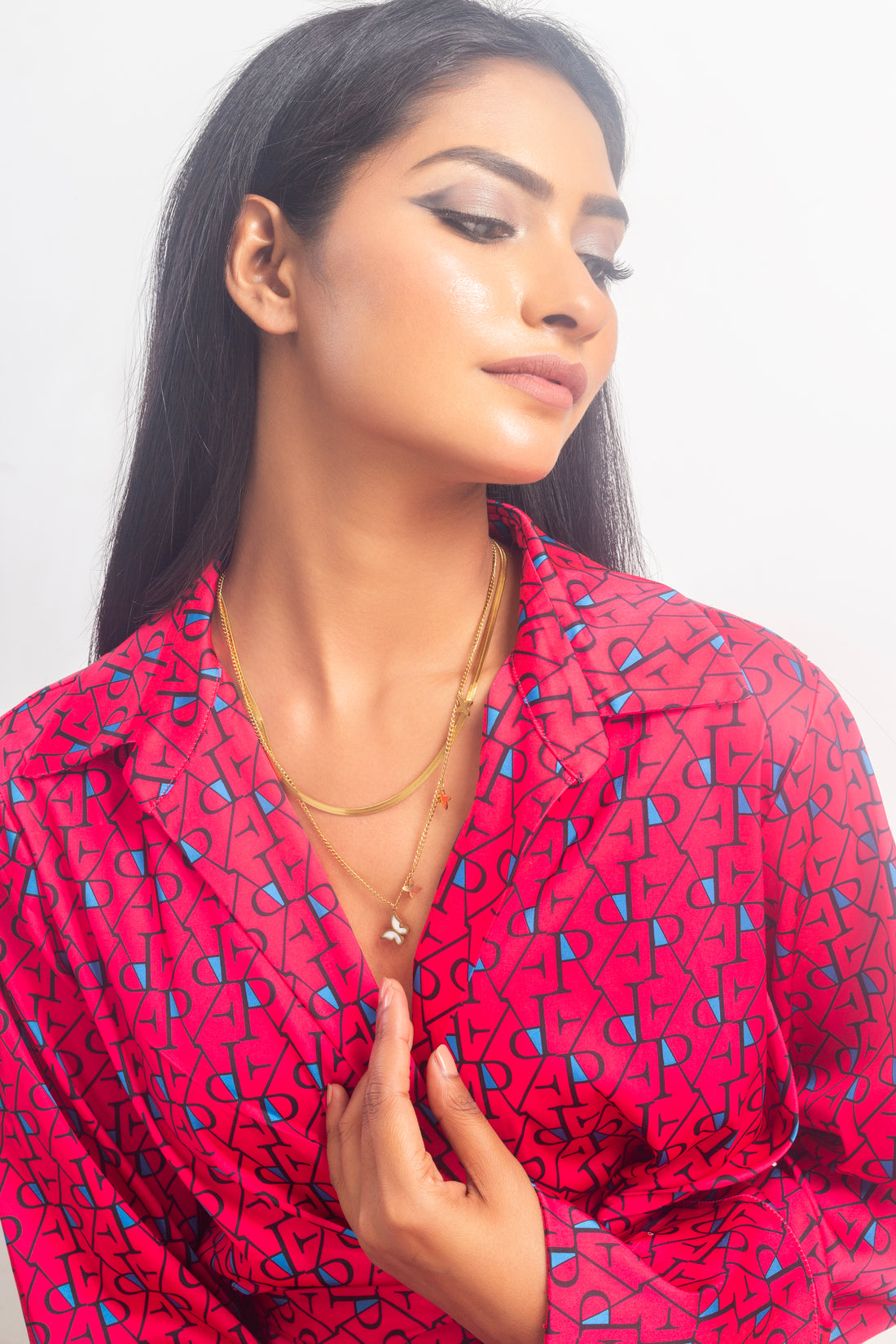 UNIHLC Double Layer Butterfly Necklace