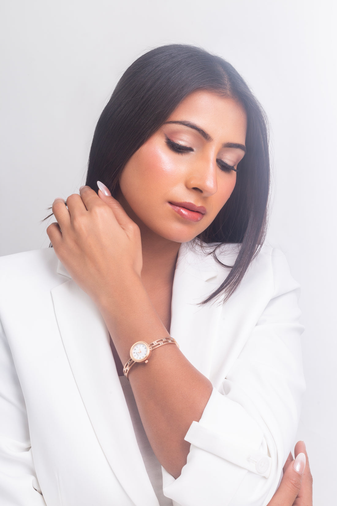 UNIHLC Rose Gold Crystal Watch