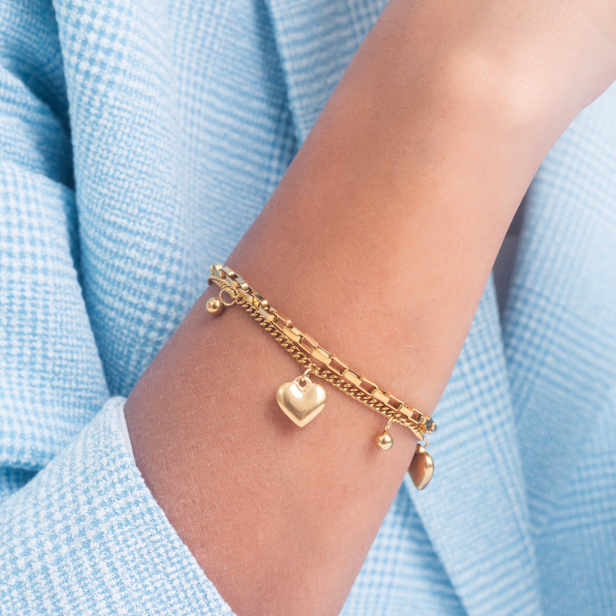 UNIHLC Heart Stack Bracelet