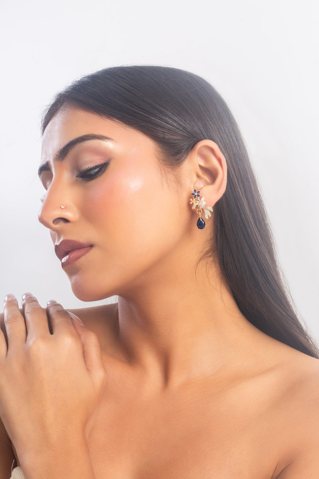 UNIHLC Sapphire Drop Earring
